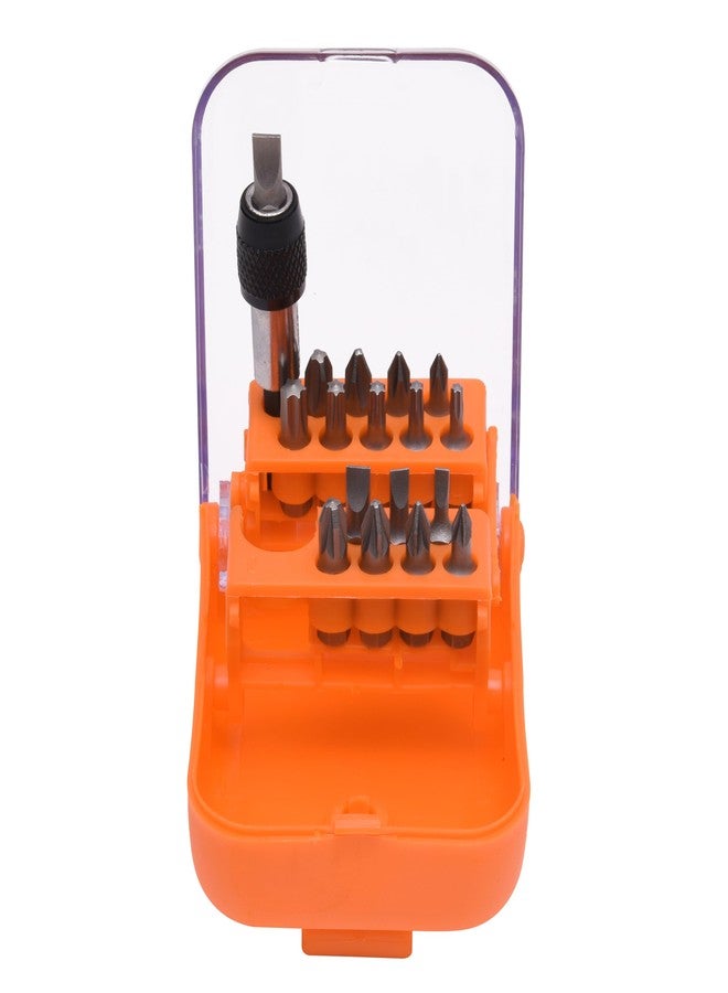 Harden 18Pcs 1/4" X 25mm Bits Set - Slotted, Phillips, Torx and Pozi Bits - Magnetic Head - 550818 - Image 1